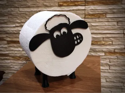 4 Piece Porte-rouleau de papier toilette Shaun The Sheep