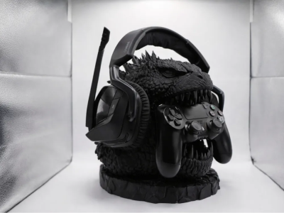 Support manette et casque Godzilla