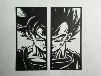 Dragon Ball (Goku) silhouette (décoration murale)