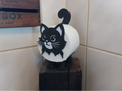 ToiCAT la chatte rouleau de papier toilette MIAOU pour votre salle de bain